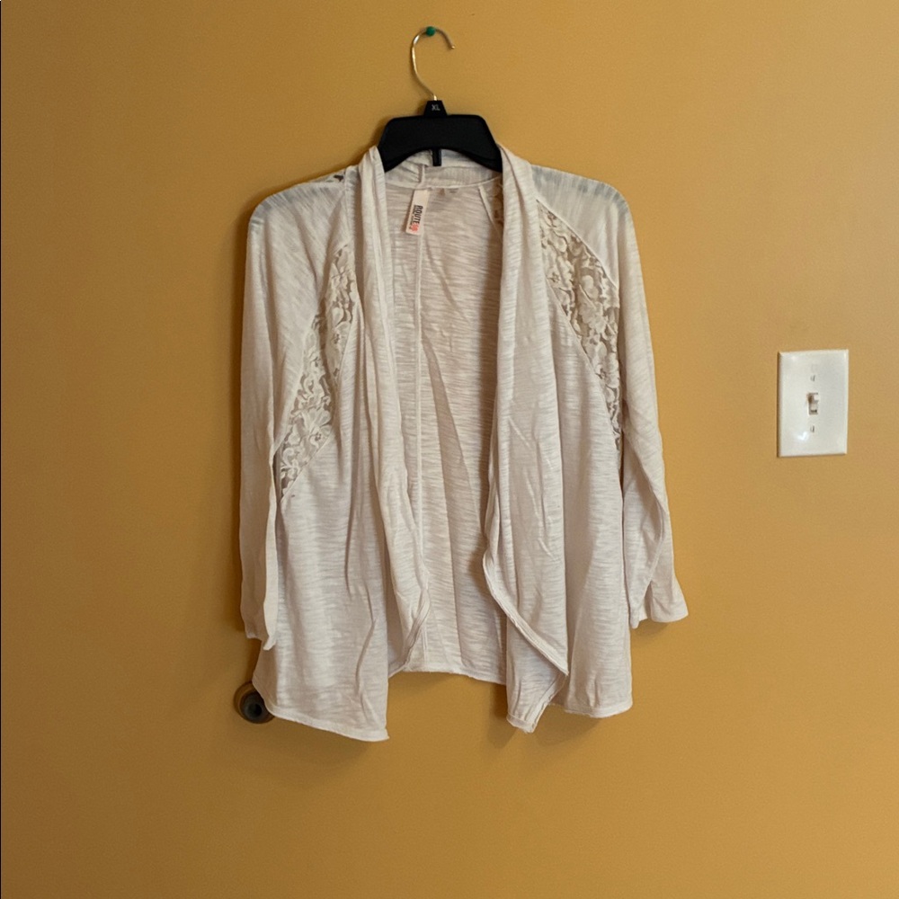 Route 66 Cream Lace Cardigan